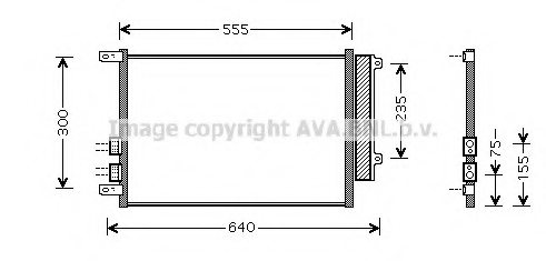 PRASCO AL5088 Condenser, air conditioning